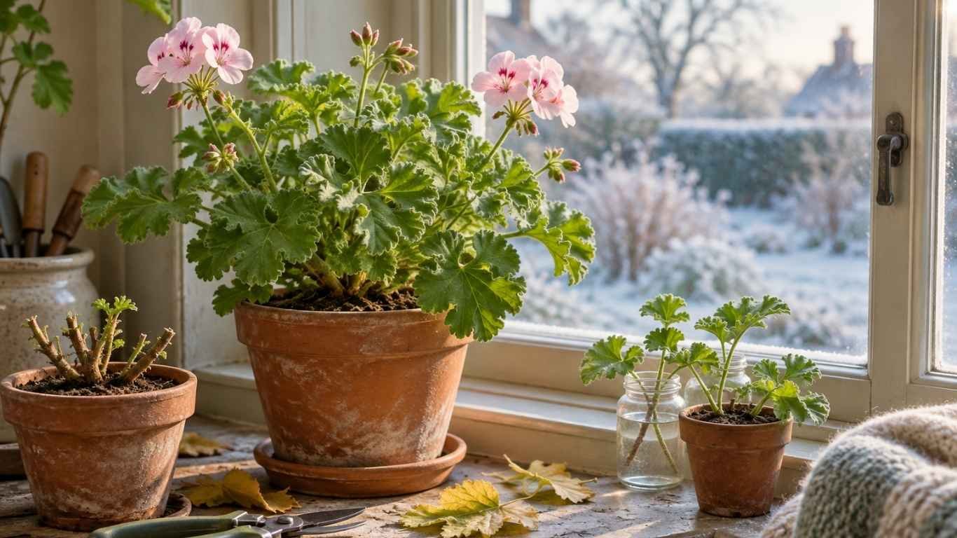 scented geranium indoors
